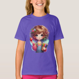 Farbenfrohe Girl ready for School Fun T-Shirt