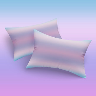 Farbenfrohe Girls Pastel Blaue Lila Streifen Kissenbezug