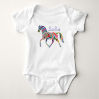 Farbenfrohe Girly Fantasy Horse Personalisiert