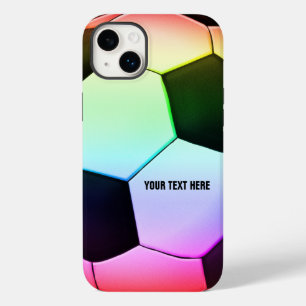 Farbenfrohe Girly Soccer   Fußball Case-Mate iPhone Hülle
