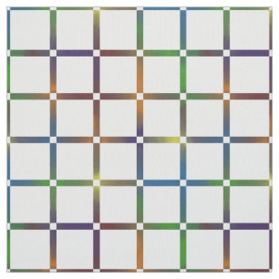 Farbenfrohe Gitter mit Negativ-Space-Blended-Regen Stoff