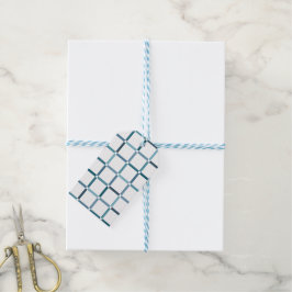 Farbenfrohe Gitter mit negativen Meeresfarben im W Geschenkanhänger
