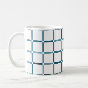 Farbenfrohe Gitter mit negativen Meeresfarben im W Kaffeetasse