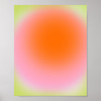 Farbenfrohe glänzende Linse Grün Rosa Orange