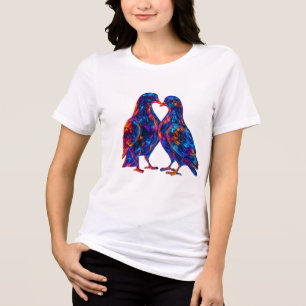 Farbenfrohe Glasdünen - Neon Bird Tri-Blend Shirt