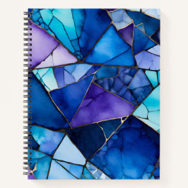 Farbenfrohe Glasmosaik Art Spirituosen Notebook Notizbuch