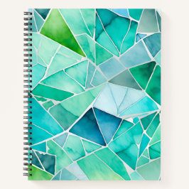 Farbenfrohe Glasmosaik Art Spirituosen Notebook Notizbuch