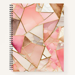 Farbenfrohe Glasmosaik Art Spirituosen Notebook Notizbuch