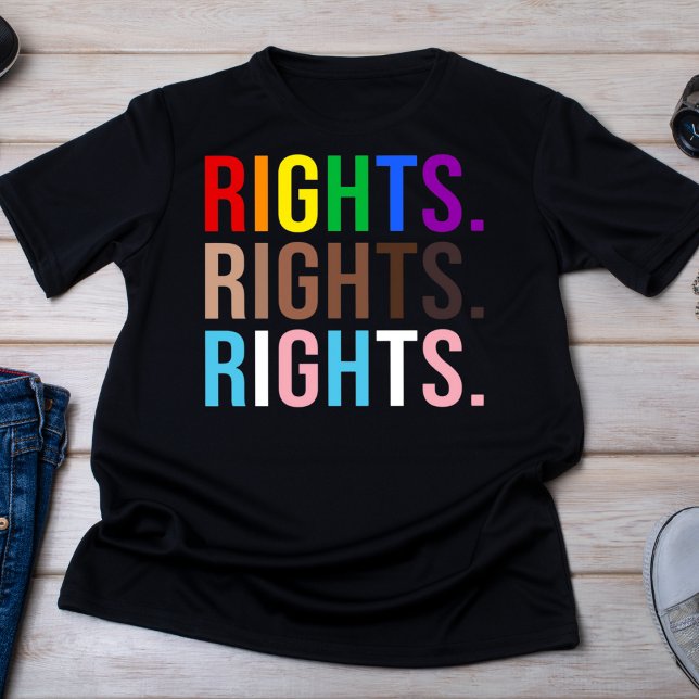 Farbenfrohe Gleichberechtigung - LGBTQ-Stolz T-Shirt (Von Creator hochgeladen)