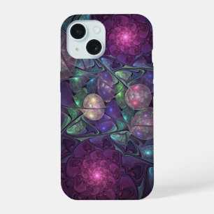 Farbenfrohe Glitterwochen Modernes Abstraktes Frak iPhone 15 Hülle