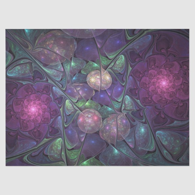 Farbenfrohe Glitterwochen Modernes Abstraktes Frak Seidenpapier (Vorderseite)