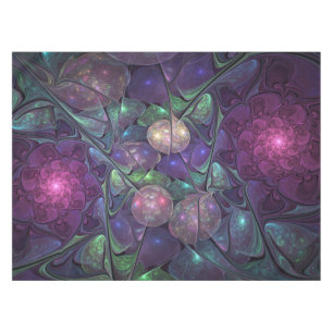 Farbenfrohe Glitterwochen Modernes Abstraktes Frak Tischdecke