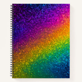 Farbenfrohe Glitzer Art Spirituosen Notebook Notizbuch