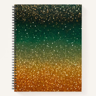 Farbenfrohe Glitzer Art Spirituosen Notebook Notizbuch