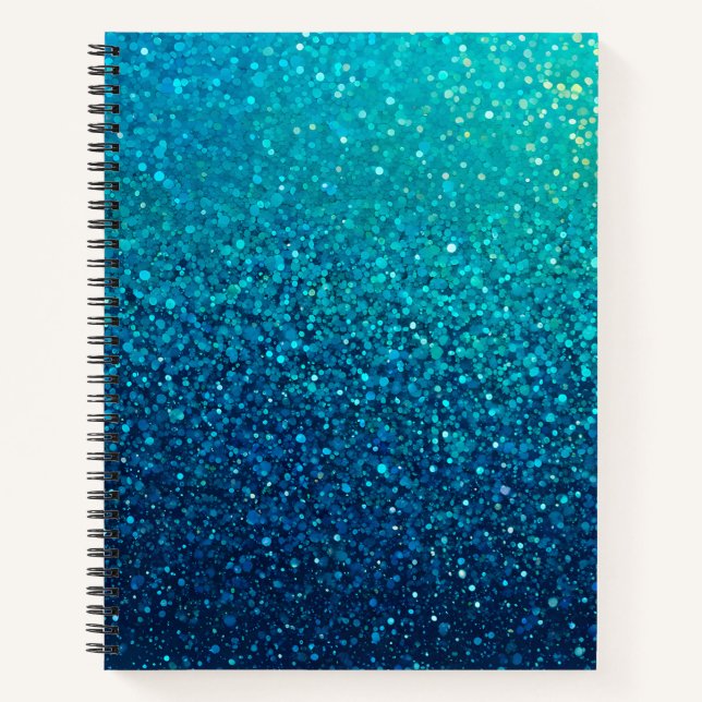Farbenfrohe Glitzer Art Spirituosen Notebook Notizbuch (Vorderseite)