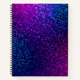 Farbenfrohe Glitzer Art Spirituosen Notebook Notizbuch