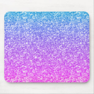 Farbenfrohe Glitzer & Glitzern Modernes Design Mousepad