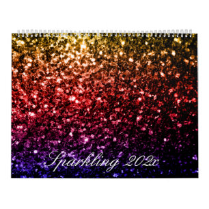 Farbenfrohe Glitzern - Terminkalender 2025 Kalender