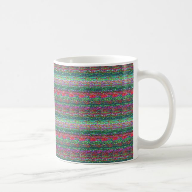 farbenfrohe glitzernde Gestaltung Kaffeetasse (Rechts)