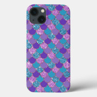 Farbenfrohe glitzernde Mermaid-Skalen