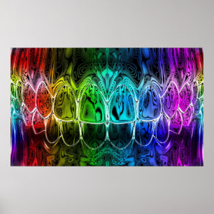 Farbenfrohe Gradient Perfect Smile Dentist Poster