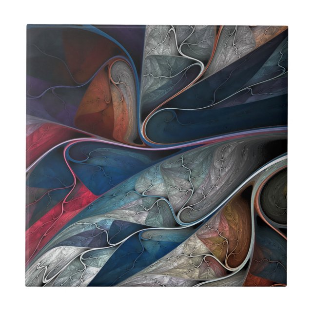 Farbenfrohe Graffiti Art Fliese (Vorderseite)