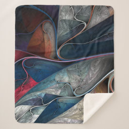 Farbenfrohe Graffiti Art Sherpadecke