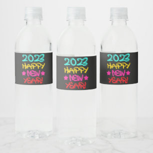 Farbenfrohe Graffiti Frohes Neues Jahr 2023 in Ret