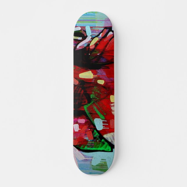 Farbenfrohe Graffiti-Skateboard Skateboard (Vorne)