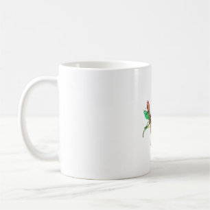 Farbenfrohe grafische Muster Dragonfly Funny Flyin Kaffeetasse
