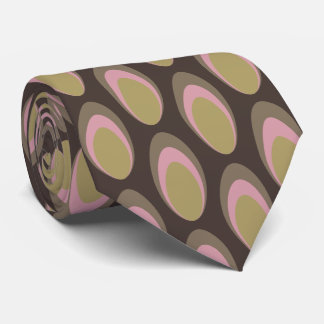 Farbenfrohe Groovy Retro 70er Pattern Neck Tie Krawatte