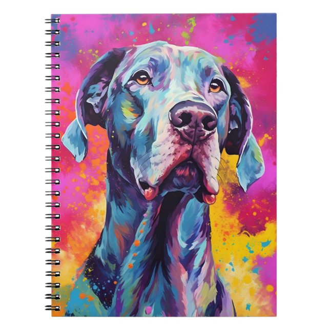 Farbenfrohe Großtane Notizblock (Vorderseite)