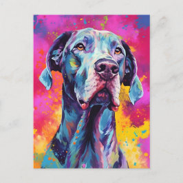 Farbenfrohe Großtane Postkarte