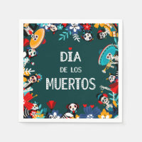Farbenfrohe grüne Dia de los Muertos Lebenslauf