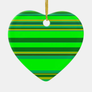 Farbenfrohe grüne Streifen, individuelles Designmu Keramik Ornament