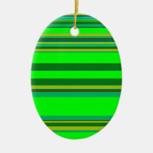 Farbenfrohe grüne Streifen, individuelles Designmu Keramikornament