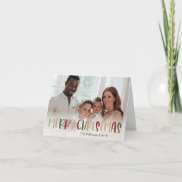 Farbenfrohe grüne Weihnachten geklappt Volles Foto