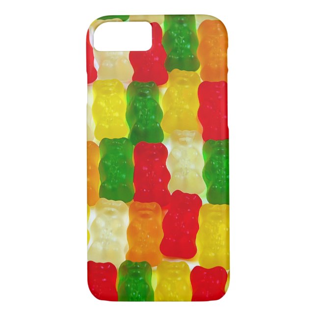 Farbenfrohe Gummi Bärenkuchen Case-Mate iPhone Hülle (Rückseite)