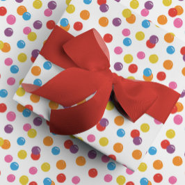 Farbenfrohe Gummi-Muster Geschenkpapier