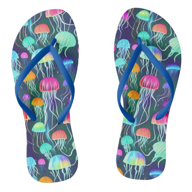 Farbenfrohe Gwer Qualle Flip Flops (Fußbett)