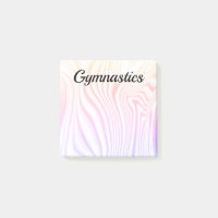 Farbenfrohe GYMNASTICS Post-It Notes 3" X 3"