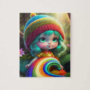 Farbenfrohe Haar Kleine Girl