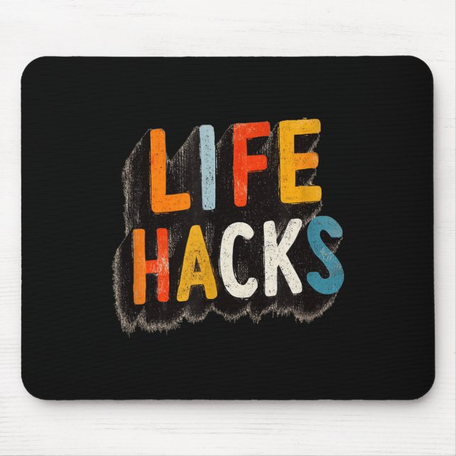 Farbenfrohe Hacks Emblem Mousepad (Vorne)
