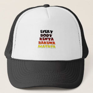 Farbenfrohe Hakuna Matata: Eine Kenyan-Feier Truckerkappe