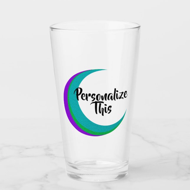 Farbenfrohe Halfmoon individuell einstellbar Glas (Vorderseite)