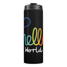 Farbenfrohe Hallenwelt Thermal Tumbler