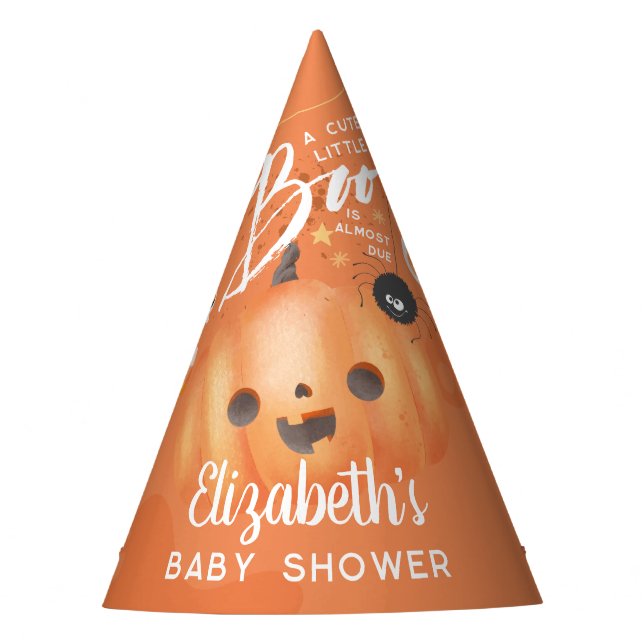 Farbenfrohe Halloween-Kinderdusche Partyhütchen (Vorderseite)