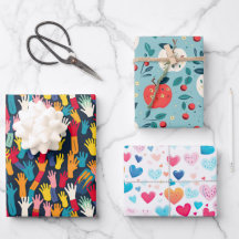 Farbenfrohe Handdrucke Apfelsinen Hörschule als Th