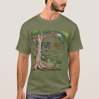Farbenfrohe handGezeichnet Baum Art T - Shirt