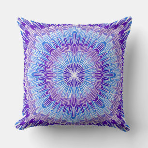 Farbenfrohe handGezeichnet Blume Mandala Throw Kis Kissen